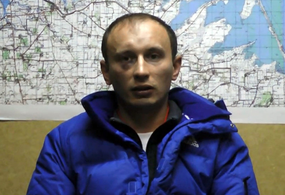 Российский военнослужащий Александр Баранов задержанный СБУ в Крыму. Кадр: СБУ