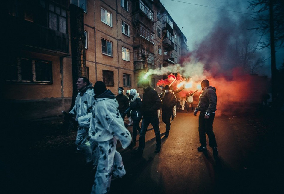 Активисты «Рубежа Севера» на «Русском марше» в Сыктыкваре. Фото: Вконтакте