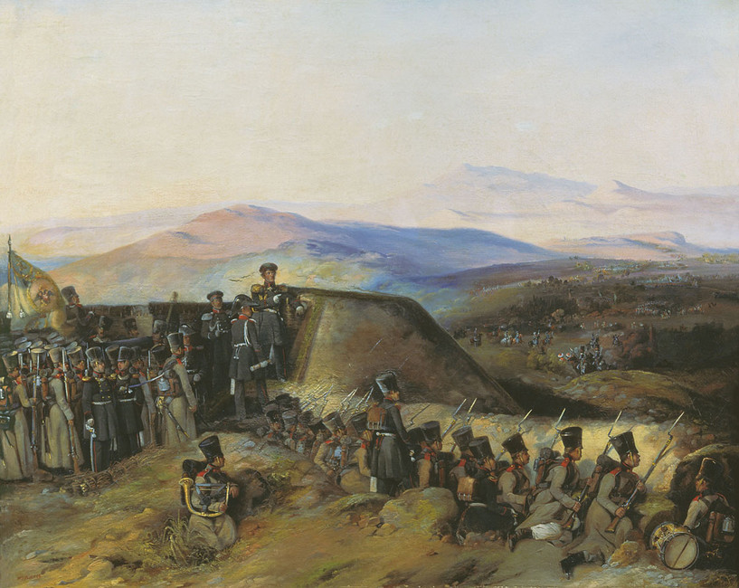 Боевой эпизод из русско-турецкой войны 1828–1829 годов.