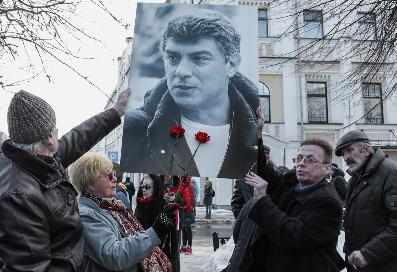 Марш памяти политика Бориса Немцова в Ярославле. Фото: Сергей Метелица / ТАСС